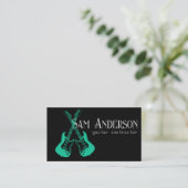 Carte d'appel de guitare élégante (Debout devant)