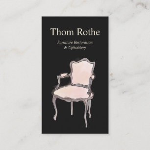 Carte d'appel de la finition et de l'Upholstery
