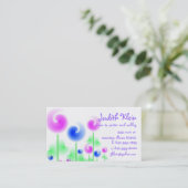 carte d'appel de la maman des fleurs de lollipop (Debout devant)