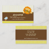 Carte d'appel de la maman du Lion jaune foncé et d (Devant / Derrière)