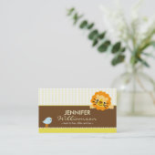 Carte d'appel de la maman du Lion jaune foncé et d (Debout devant)