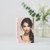 Carte d'appel de la plateforme Pageant | Rose Gold (Debout devant)