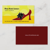 Carte d'appel de l'amoureux de la chaussure (Devant / Derrière)