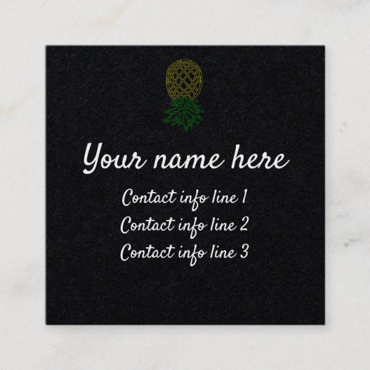 Carte d'appel de l'ananas Swinger (Devant)