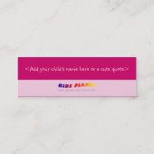 Carte D'appel De lecture de livres signet ensemble pour chacun ! (Dos)