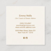 Carte d'appel de l'entraîneur Rainbow Life Waterco (Dos)