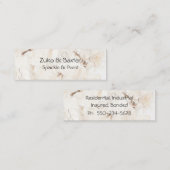 Carte d'appel de l'entrepreneur Arrière - plan tex (Devant / Derrière)