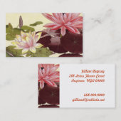 Carte d'appel de profil Lotus Flowers (Devant / Derrière)