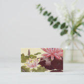 Carte d'appel de profil Lotus Flowers (Debout devant)