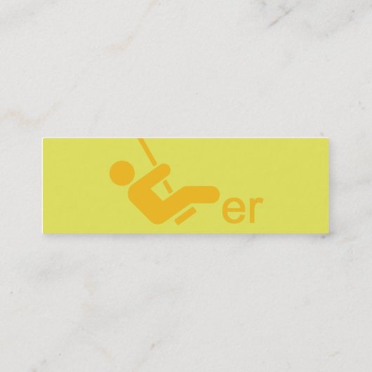 Carte d'appel de Swinger jaune (Dos)