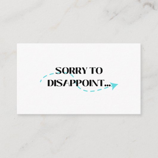 Carte D'appel Déçu (Devant)