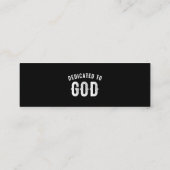 CARTE D'APPEL DÉDIÉ À DIEU PERSONNALISABLE COOL TEXTE BLANC (Dos)