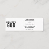 CARTE D'APPEL DÉDIÉ À DIEU PERSONNALISABLE COOL TEXTE NOIR (Devant)