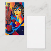 Carte D'appel Déjeuner avec des Couleurs (Devant / Derrière)