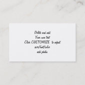 Carte D'appel dentelle assez florale (Dos)