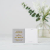 Carte d'appel des couples - Photo avec Bordure gri (Debout devant)