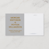 Carte d'appel des couples - Photo avec Bordure gri (Devant)