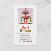 Carte d'appel des enfants robots colorés (Devant)