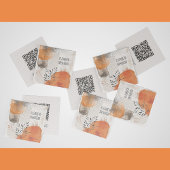 Carte d'appel des Feuilles Boho Abstraits