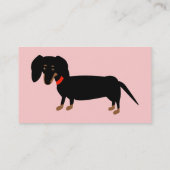 Carte D'appel Des filles de la nuit teckel - (Dos)