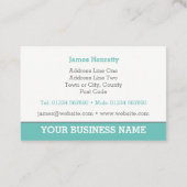 Carte d'appel des services Gardener & Gardening. (Dos)