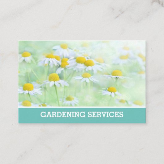 Carte d'appel des services Gardener & Gardening. (Devant)