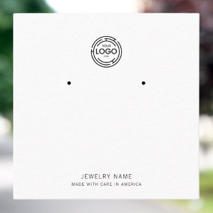 Carte D'appel Design élégant Logo personnalisé Boucles d'oreille