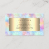 Carte D'appel Diamants de Parties scintillant holographique fémi (Dos)