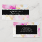 Carte D'appel Diamants Girls Aquarelle Or rose (Devant / Derrière)