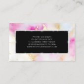 Carte D'appel Diamants Girls Aquarelle Or rose (Dos)