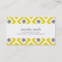 Diamants gris jaune Motif Ikat