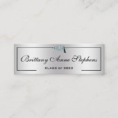 Carte d'appel Diamond Stud Casquette Grad Silver 2 (Devant)