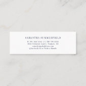 Carte D'appel Diplôme 2026 Nom Script Moderne (Dos)