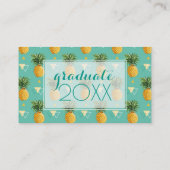 Carte D'appel Diplôme photo| Ananas brillant (Dos)