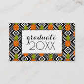 Carte D'appel Diplôme photo| Ananas géométriques (Dos)