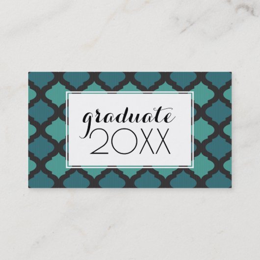 Carte D'appel Diplôme photo| Arabe mosaïque (Dos)