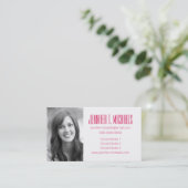 Carte D'appel Diplôme photo| Modèle Flamingo rétro (Debout devant)