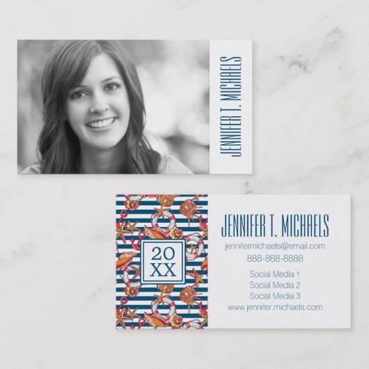 Carte D'appel Diplôme photo| Motif De L'Amidon Et De La Grève (Devant / Derrière)