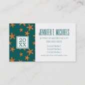 Carte D'appel Diplôme photo| Motif d'écrevisse orange (Dos)