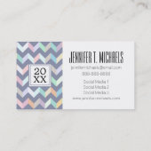 Carte D'appel Diplôme photo| Motif géométrique (Dos)