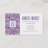 Carte D'appel Diplôme photo| Motif Vintage (Dos)