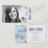 Carte D'appel Diplôme photo| Paisley ethnique (Devant / Derrière)