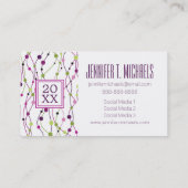 Carte D'appel Diplôme photo| Points multicolores (Dos)