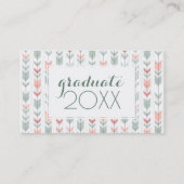 Carte D'appel Diplôme photo| Style rétro géométrique (Dos)