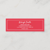 Carte D'appel Diplôme Rouge Blanc Insérer Nom (Dos)