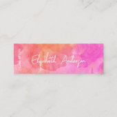 Carte D'appel Diplôme universitaire moderne rose et orange (Devant)