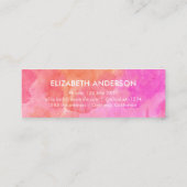 Carte D'appel Diplôme universitaire moderne rose et orange (Dos)