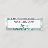 Carte D'appel Doodart et aquarelle, club de lecture (Dos)