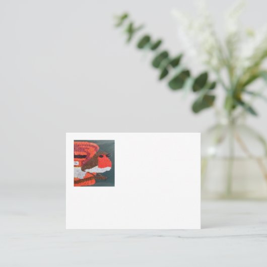Carte D'appel Dotty Robin Mighty Calling Card (Debout devant)
