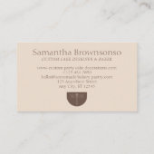 Carte D'appel Dragon beige en terre cuite (Dos)